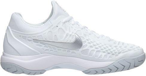 Тенісні кросівки жіночі Nike WMNS Air Zoom Cage 3 HC white/metallic silver Тенісні кросівки жіночі Nike WMNS Air Zoom Cage 3 HC white/metallic silver