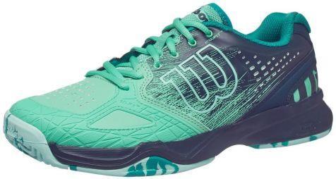 Тенісні кросівки жіночі Wilson Kaos Comp electric green/reflecting pond/aruba blue Тенісні кросівки жіночі Wilson Kaos Comp electric green/reflecting pond/aruba blue