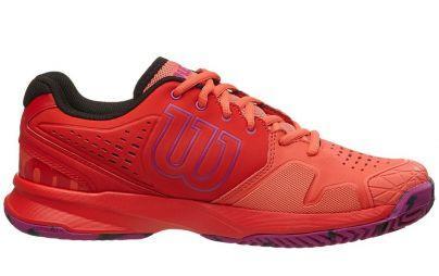 Тенісні кросівки жіночі Wilson Kaos Comp radiant red/coral/azalee pink Тенісні кросівки жіночі Wilson Kaos Comp radiant red/coral/azalee pink