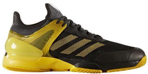 Тенісні кросівки чоловічі Adidas Adizero Ubersonic 2 ГРУНТ core black/eqt yellow/grey five