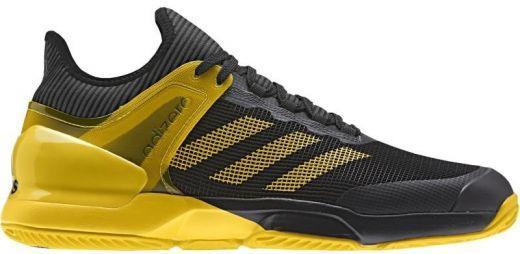 Тенісні кросівки чоловічі Adidas Adizero Ubersonic 2 ГРУНТ core black/eqt yellow/grey five