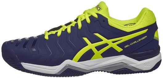 Тенісні кросівки чоловічі Asics Gel-Challenger 11 ГРУНТ indigo blue/safety yellow/silver Тенісні кросівки чоловічі Asics Gel-Challenger 11 ГРУНТ indigo blue/safety yellow/silver