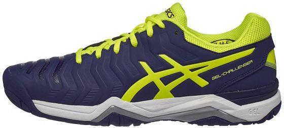 Тенісні кросівки чоловічі Asics Gel-Challenger 11 indigo blue/safety yellow/silver Тенісні кросівки чоловічі Asics Gel-Challenger 11 indigo blue/safety yellow/silver