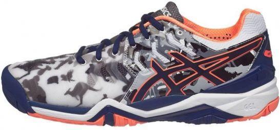 Тенісні кросівки чоловічі Asics Gel-Resolution 7 L.E. Melbourne white/indigo blue/hot orange Тенісні кросівки чоловічі Asics Gel-Resolution 7 L.E. Melbourne white/indigo blue/hot orange