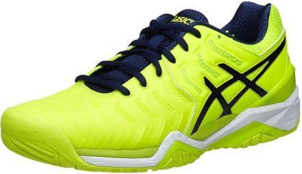 Тенісні кросівки чоловічі Asics Gel-Resolution 7 safety yellow/indigo blue/white Тенісні кросівки чоловічі Asics Gel-Resolution 7 safety yellow/indigo blue/white