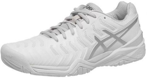 Тенісні кросівки чоловічі Asics Gel-Resolution 7 white/silver Тенісні кросівки чоловічі Asics Gel-Resolution 7 white/silver
