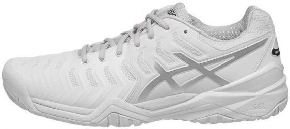 Тенісні кросівки чоловічі Asics Gel-Resolution 7 white/silver Тенісні кросівки чоловічі Asics Gel-Resolution 7 white/silver