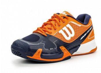 Тенісні кросівки чоловічі Wilson Rush Pro 2.0 clementine/navy/white