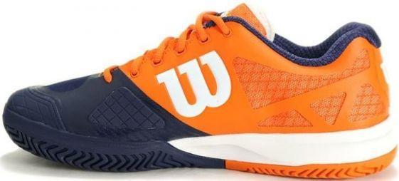 Тенісні кросівки чоловічі Wilson Rush Pro 2.0 clementine/navy/white