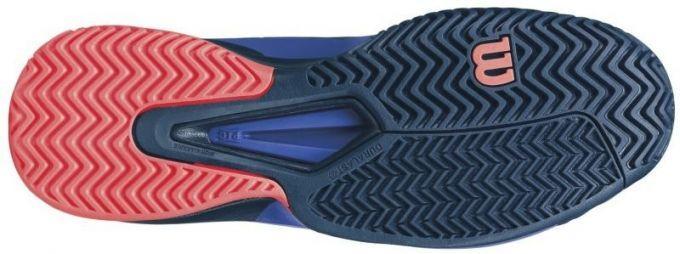 Тенісні кросівки чоловічі Wilson Rush Pro 2.5 spectrum blue/navy blazer/fiery coral