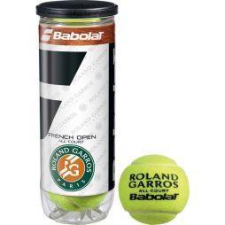 Мячи для тенниса Babolat French Open All Court 3-Ball Мячи для тенниса Babolat French Open All Court 3-Ball