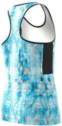 Тенісна майка дитяча Adidas Essex Trend Tank samba blue/black