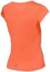Тенісна футболка дитяча Babolat Cap Sleeves Performance Girl tomato