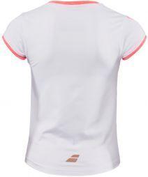 Тенісна футболка дитяча Babolat Performance Cap Sleeves Top Girl white