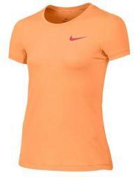 Тенісна футболка дитяча Nike Girls Pro Top Cream/Ember Glow Тенісна футболка дитяча Nike Girls Pro Top Cream/Ember Glow