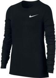 Тенісна футболка дитяча Nike Girls Pro Warm Top black/black/white Тенісна футболка дитяча Nike Girls Pro Warm Top black/black/white