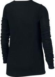Тенісна футболка дитяча Nike Girls Pro Warm Top black/black/white Тенісна футболка дитяча Nike Girls Pro Warm Top black/black/white