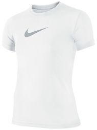 Теннисная футболка детская Nike Legend SS Top YTH  white/wolf grey Теннисная футболка детская Nike Legend SS Top YTH  white/wolf grey