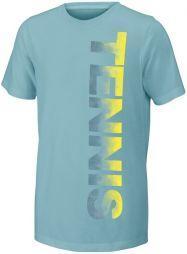 Тенісна футболка дитяча Wilson Tennis Tech Tee aqua Тенісна футболка дитяча Wilson Tennis Tech Tee aqua