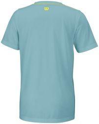 Тенісна футболка дитяча Wilson Tennis Tech Tee aqua Тенісна футболка дитяча Wilson Tennis Tech Tee aqua
