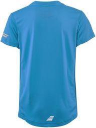 Теннисная футболка детская Babolat Core Flag Club Tee Boy drive blue Теннисная футболка детская Babolat Core Flag Club Tee Boy drive blue