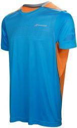 Теннисная футболка детская Babolat Performance Crew Neck Tee Boy drive blue