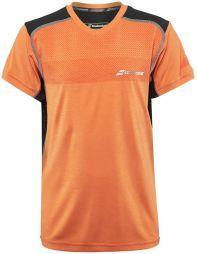 Теннисная футболка детская Babolat Performance V Neck Tee Boy celosia orange