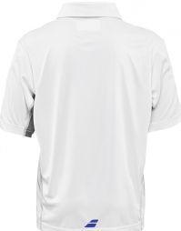 Теннисная футболка детская Babolat Polo Performance Boy white поло