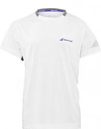 Теннисная футболка детская Babolat T-Shirt Crew Neck Performance Boy white