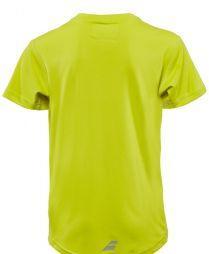Теннисная футболка детская Babolat T-Shirt Flag Core Boy tonic lime Теннисная футболка детская Babolat T-Shirt Flag Core Boy tonic lime
