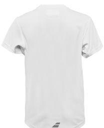 Теннисная футболка детская Babolat T-Shirt Flag Core Boy white Теннисная футболка детская Babolat T-Shirt Flag Core Boy white