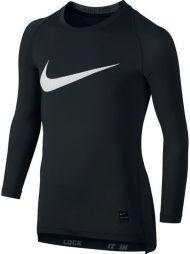 Тенісна футболка детская Nike Boys Pro Compression Top black/anthracite/black термо Тенісна футболка детская Nike Boys Pro Compression Top black/anthracite/black термо