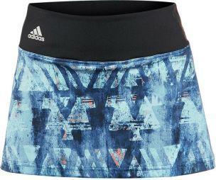 Тенісна спідничка жіноча Adidas Essex TR Skirt mystery blue/glow orange