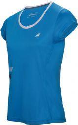 Теннисная футболка женская Babolat Core Flag Club Tee Women drive blue