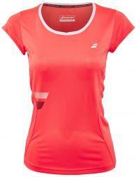 Тенісна футболка жіноча Babolat Core Flag Club Tee Women fluo strike