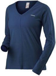 Тенісна футболка жіноча Head Transition LS Shirt W navy