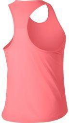 Тенісна майка жіноча Nike Court Dry Slam Tank lava glow/black