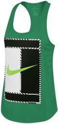 Тенісна майка жіноча Nike Court Dry Tank DBL Logo stadium green/ghost green
