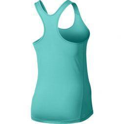 Тенісна майка жіноча Nike Pro Tank turquoise/white