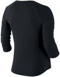 Тенісна футболка жіноча Nike Court Pure Top 3-4 black/white/white