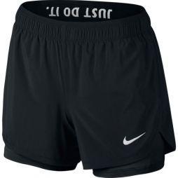 Тенісні шорти жіночі Nike Flex Short 2in1 black/black/white