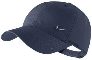 Кепка дитяча Nike Heritage 86 Metal Swoosh YTH obsidian/metallic silver