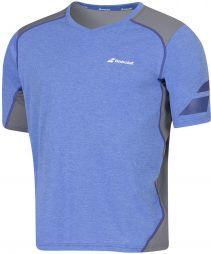 Тенісна футболка чоловіча Babolat T-Shirt V-neck Performance Men dazzing blue