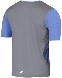 Тенісна футболка чоловіча Babolat T-Shirt V-neck Performance Men dazzing blue