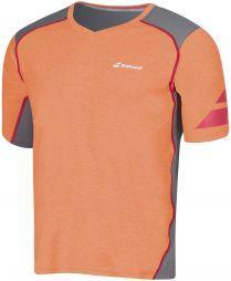 Тенісна футболка чоловіча Babolat T-Shirt V-neck Performance Men flame