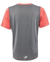 Тенісна футболка чоловіча Babolat T-Shirt V-neck Performance Men tomato