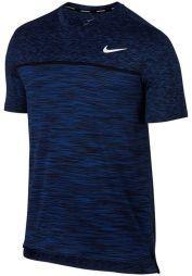 Тенісна футболка чоловіча Nike Court Dry Challenger Top SS blue jay/white