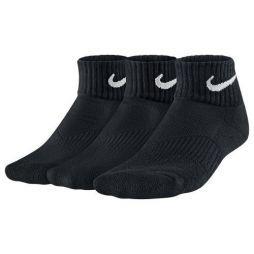 Носки дитячі Nike Performance Cotton Cushioned Quarter Junior 3-pack/black Носки дитячі Nike Performance Cotton Cushioned Quarter Junior 3-pack/black