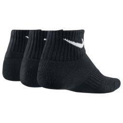 Носки дитячі Nike Performance Cotton Cushioned Quarter Junior 3-pack/black Носки дитячі Nike Performance Cotton Cushioned Quarter Junior 3-pack/black
