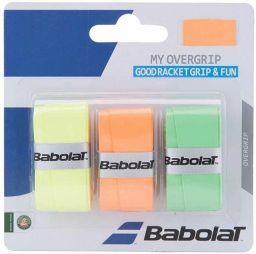 Намотка Babolat My Overgrip (3 шт.) orange/green/yellow